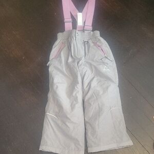 Gerry Weber Kids Overalls in Gray with Pink Straps